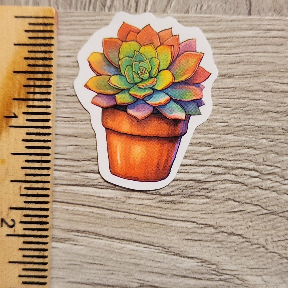 10/$10 Succulent Plant Sticker Gardening Cacti Grow
